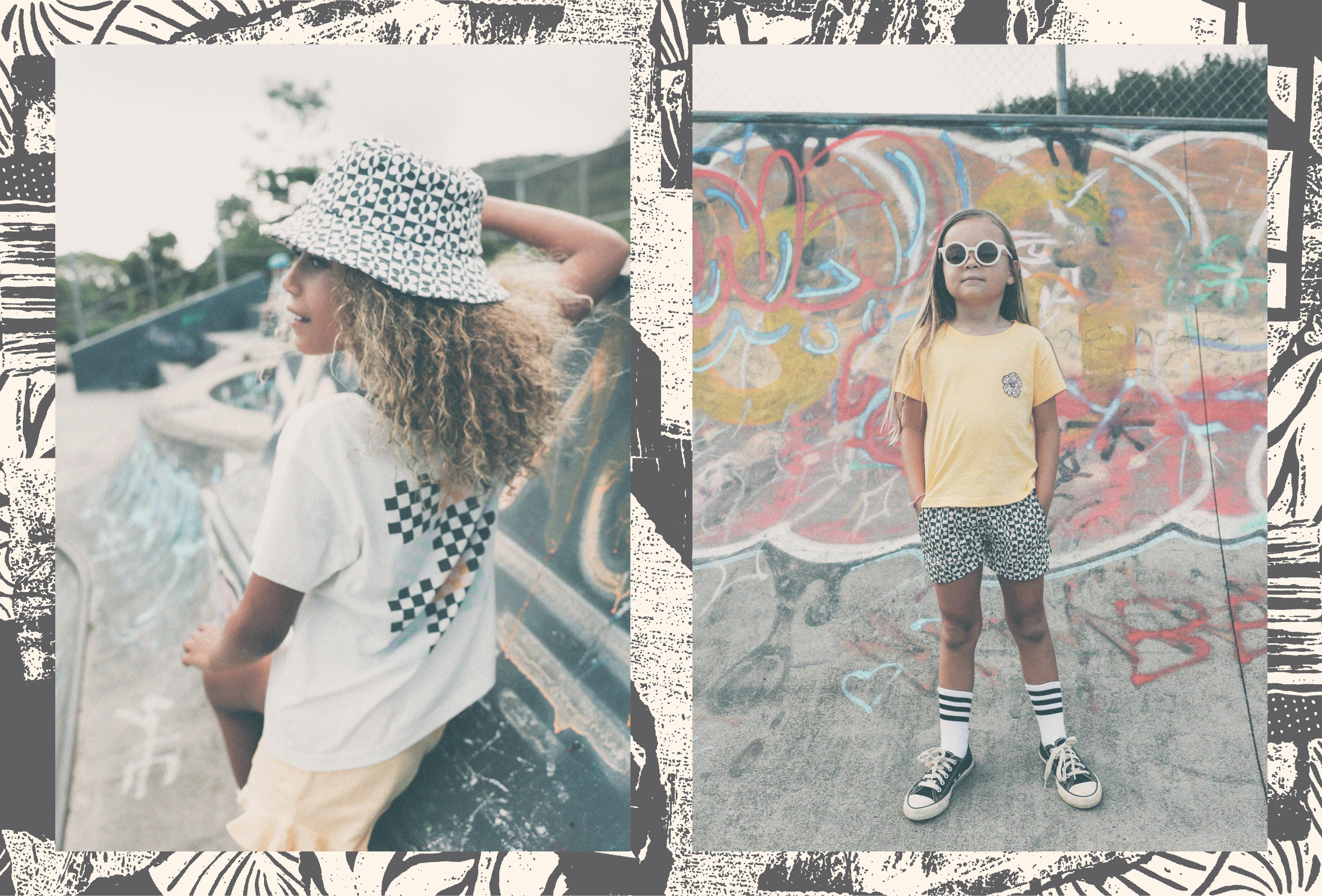 Tiny Whales 女の子用 ファッション 子供服 Tシャツ Paradise Raglan Tee (Toddler/Little Kids/Big Kids) - Berry